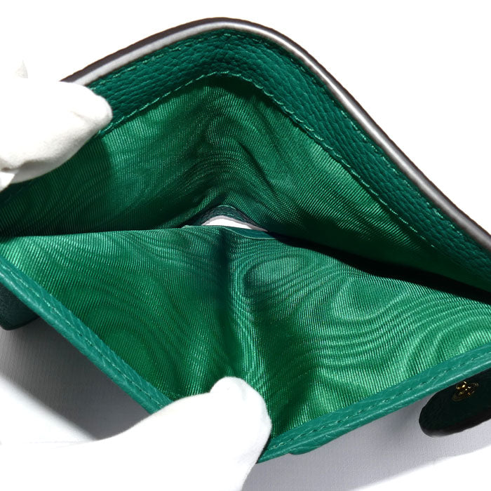 GUCCI グッチ ダブルG バンブー コンパクトウォレット 二つ折り財布 グリーン ‎739498 AABXM 3120 レディース【中古】【美品】