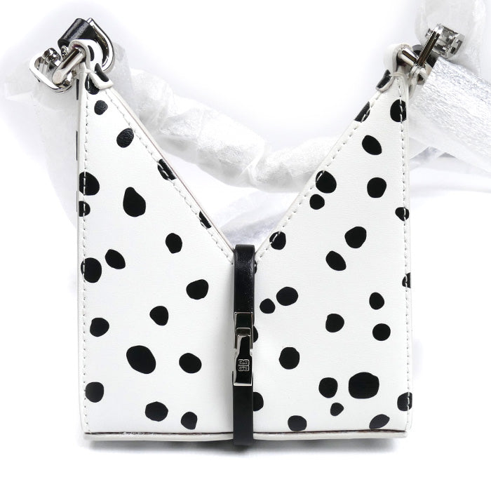 GIVENCHY ジバンシィ 101コラボ カットアウトマイクロ 2Way ショルダー ポーチ ホワイト×ブラック BB60KAB1KG レディース【中古】【美品】