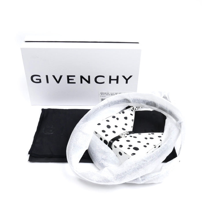 GIVENCHY ジバンシィ 101コラボ カットアウトマイクロ 2Way ショルダー ポーチ ホワイト×ブラック BB60KAB1KG レディース【中古】【美品】
