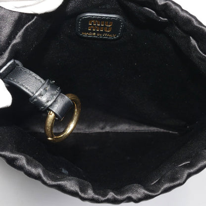 MIUMIU ミュウミュウ ダッチェス ポーチ ブラック 5NG010 2CTB F0002 レディース【中古】【美品】