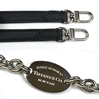 TIFFANY&Co. ティファニー リターントゥティファニー 2Way ハンドバッグ ブラック レディース【中古】【美品】