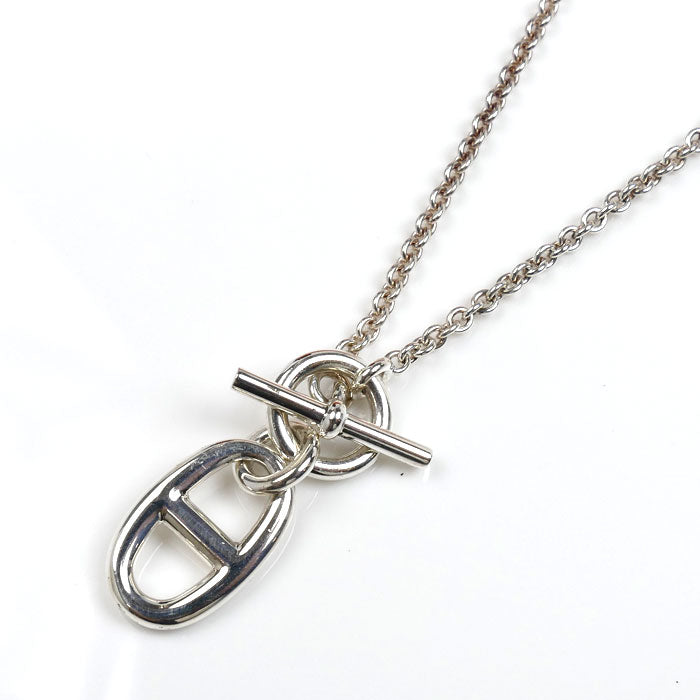 HERMES エルメス Ag925 シェーヌダンクル アミュレット ネックレス H104141B 00 9.7g 40cm レディース【中古】