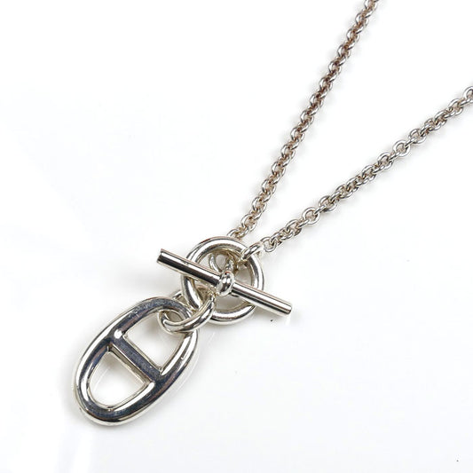 HERMES エルメス Ag925 シェーヌダンクル アミュレット ネックレス H104141B 00 9.7g 40cm レディース【中古】