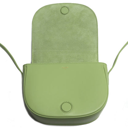 CELINE セリーヌ フォルコ キュイル トリオンフ ショルダーバッグ グリーン Light Jade 198263DU3.15LJ レディース【中古】【美品】