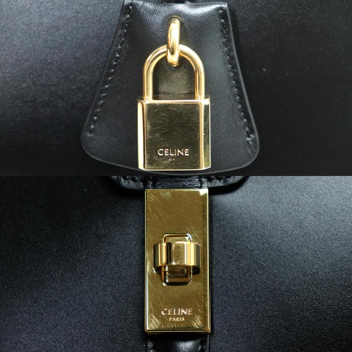 CELINE セリーヌ 16セーズ クラシック 2Way ハンドバッグ ブラック 187373BEY.38NO レディース【中古】【美品】