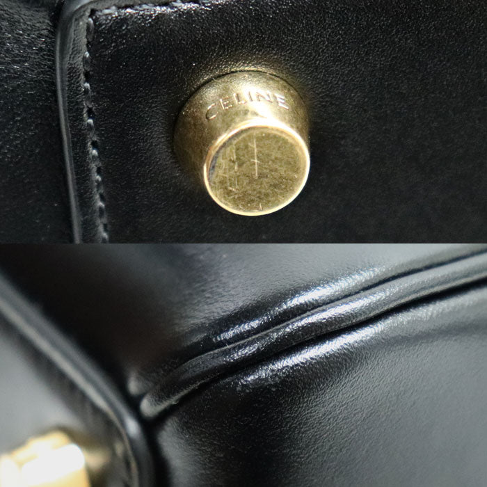 CELINE セリーヌ 16セーズ クラシック 2Way ハンドバッグ ブラック 187373BEY.38NO レディース【中古】【美品】
