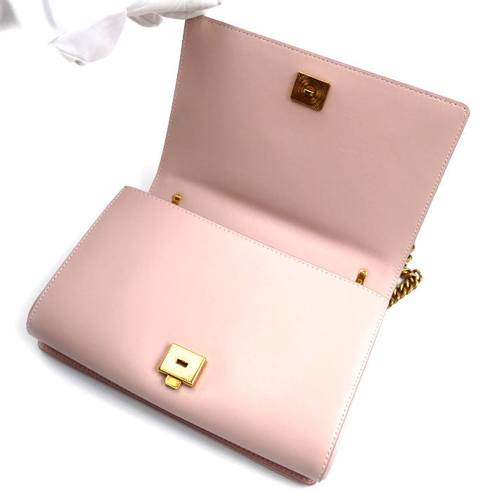 DOLCE&GABBANA ドルチェアンドガッバーナ ディヴォーション チェーン ショルダーバッグ ピンク BB6652 レディース【中古】