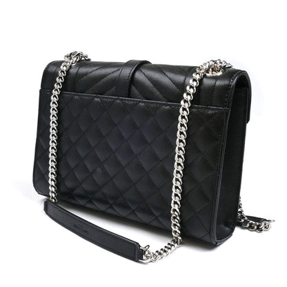 SAINT LAURENT サンローラン エンヴェロップ ミディアム チェーン ショルダーバッグ ブラック 600185 BOW92 1000 レディース【中古】【美品】