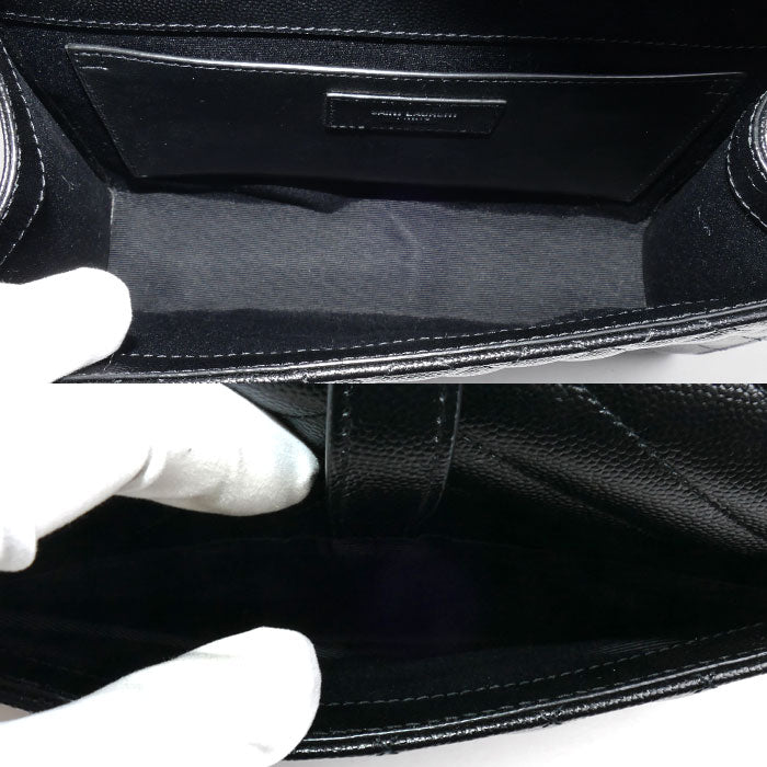 SAINT LAURENT サンローラン エンヴェロップ ミディアム チェーン ショルダーバッグ ブラック 600185 BOW92 1000 レディース【中古】【美品】