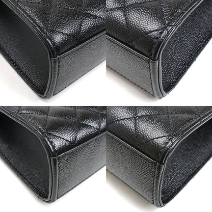 SAINT LAURENT サンローラン エンヴェロップ ミディアム チェーン ショルダーバッグ ブラック 600185 BOW92 1000 レディース【中古】【美品】