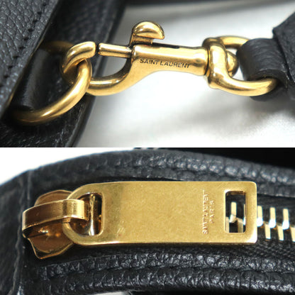 SAINT LAURENT サンローラン ダウンタウンカバス 2Way ハンドバッグ ブラック 635346 レディース【中古】【美品】