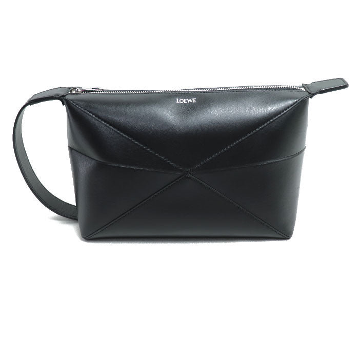 LOEWE ロエベ パズルフォルド ウォッシュバッグ セカンドバッグ ブラック C510WBPX01 メンズ【中古】【美品】