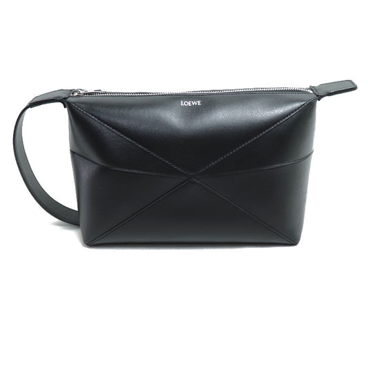 LOEWE ロエベ パズルフォルド ウォッシュバッグ セカンドバッグ ブラック C510WBPX01 メンズ【中古】【美品】