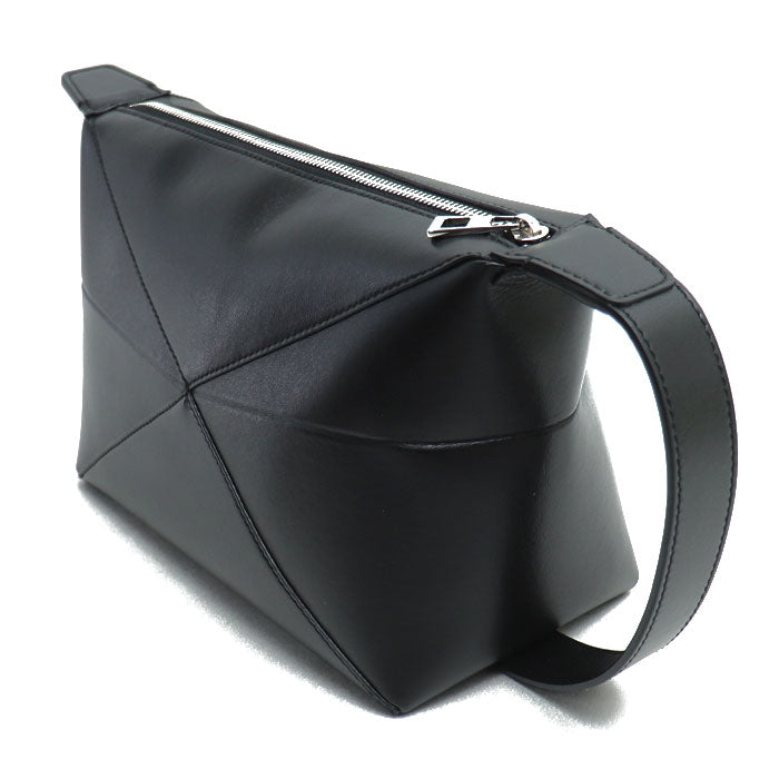 LOEWE ロエベ パズルフォルド ウォッシュバッグ セカンドバッグ ブラック C510WBPX01 メンズ【中古】【美品】