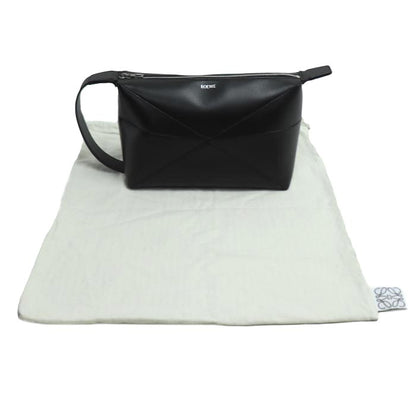 LOEWE ロエベ パズルフォルド ウォッシュバッグ セカンドバッグ ブラック C510WBPX01 メンズ【中古】【美品】