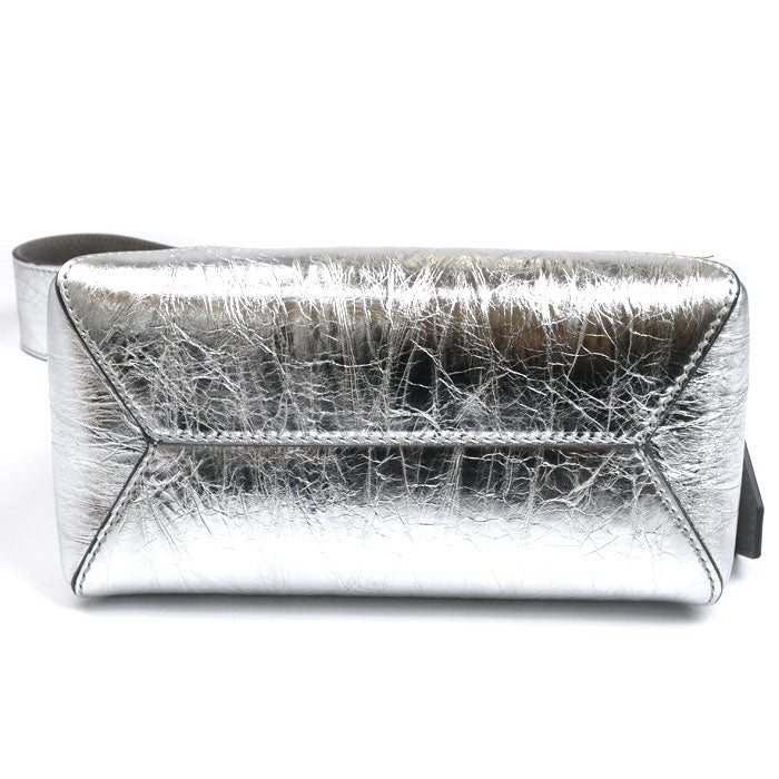 JIMMY CHOO ジミーチュウ ダイヤモンド ホーボー スモール ショルダーバッグ シルバー DIAMONDHOBOSBYK レディース【中古】【美品】