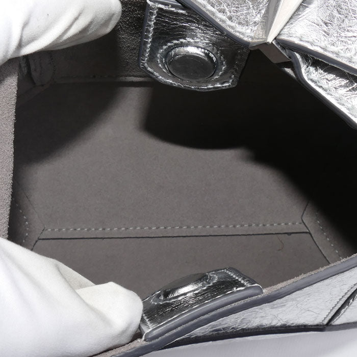 JIMMY CHOO ジミーチュウ ダイヤモンド ホーボー スモール ショルダーバッグ シルバー DIAMONDHOBOSBYK レディース【中古】【美品】