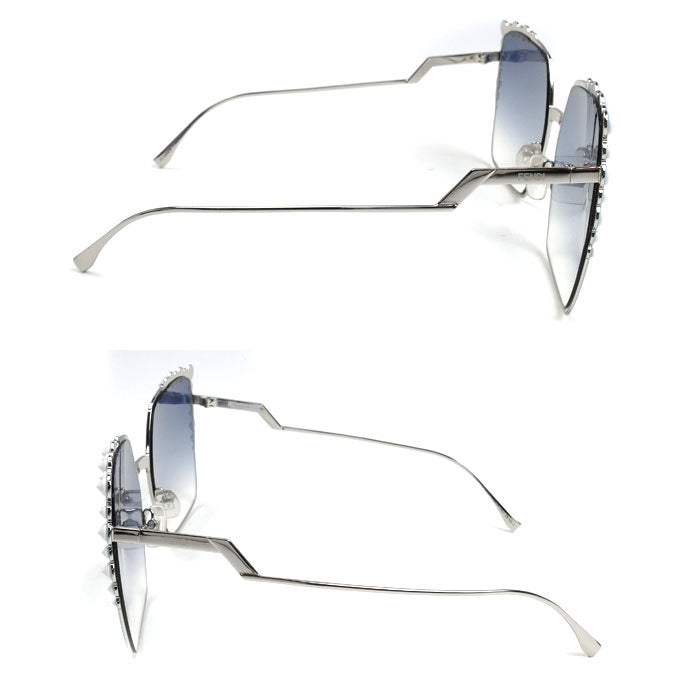 FENDI フェンディ サングラス ブルー×オレンジ FF0259/S レディース L7Q08 60□19 145【中古】