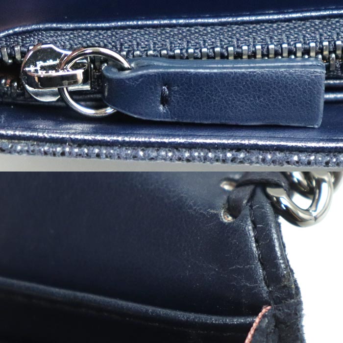 Stella McCartney ステラマッカートニー ファラベラ ロングウォレット 長財布 ネイビー 430999 W9132 レディース【中古】【美品】