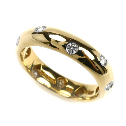 TIFFANY&Co. ティファニー K18YG/Pt950 ドッツ ダイヤ リング・指輪 8.5号 4.9g レディース【中古】