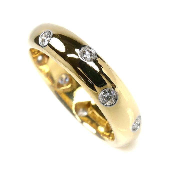 TIFFANY&Co. ティファニー K18YG/Pt950 ドッツ ダイヤ リング・指輪 8.5号 4.9g レディース【中古】