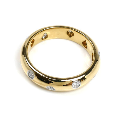TIFFANY&Co. ティファニー K18YG/Pt950 ドッツ ダイヤ リング・指輪 8.5号 4.9g レディース【中古】