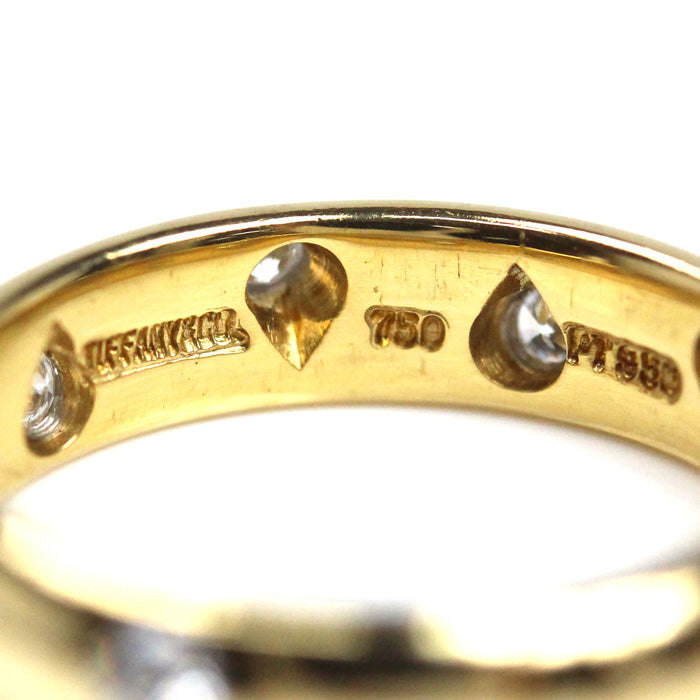 TIFFANY&Co. ティファニー K18YG/Pt950 ドッツ ダイヤ リング・指輪 8.5号 4.9g レディース【中古】