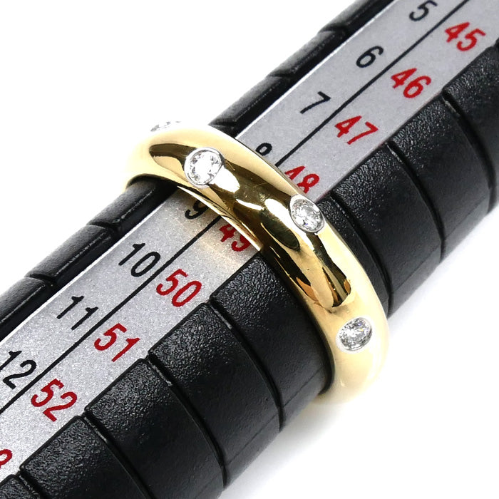 TIFFANY&Co. ティファニー K18YG/Pt950 ドッツ ダイヤ リング・指輪 8.5号 4.9g レディース【中古】
