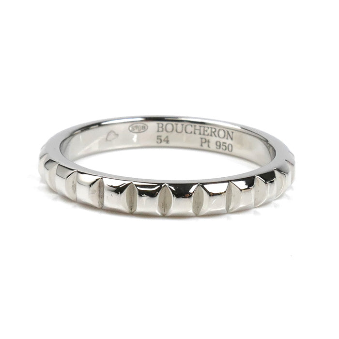 Boucheron ブシュロン Pt950プラチナ クルドパリ ミディアム リング・指輪 JAL00109 13.5号 54 4.8g レディース【中古】【美品】
