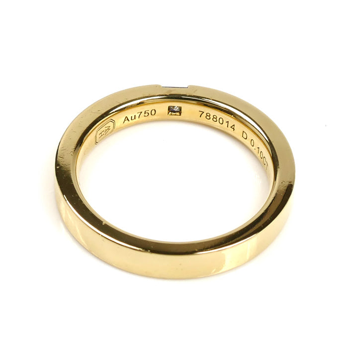 HARRY WINSTON ハリーウィンストン K18YG イエローゴールド プリンセスカット ダイヤ リング・指輪 WBDYPCBZS10 ダイヤモンド0.10ct 8号 4.6g レディース【中古】