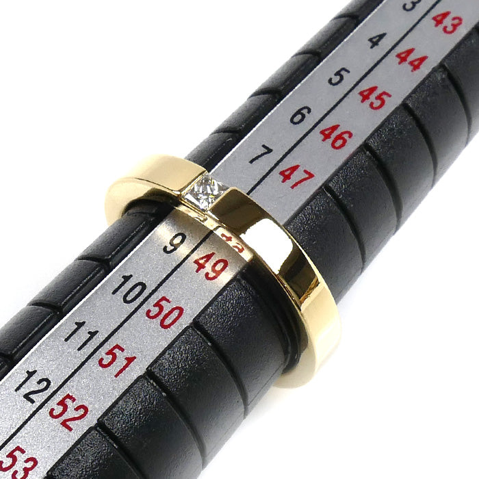 HARRY WINSTON ハリーウィンストン K18YG イエローゴールド プリンセスカット ダイヤ リング・指輪 WBDYPCBZS10 ダイヤモンド0.10ct 8号 4.6g レディース【中古】