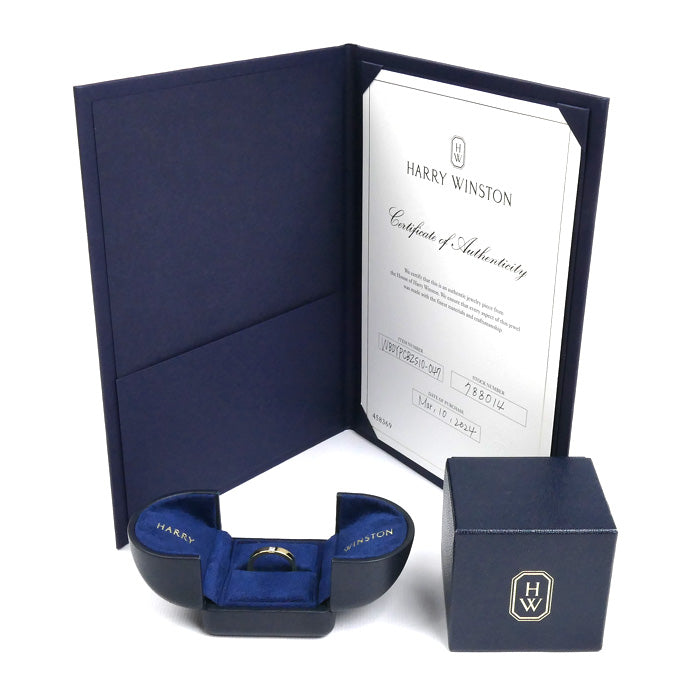 HARRY WINSTON ハリーウィンストン K18YG イエローゴールド プリンセスカット ダイヤ リング・指輪 WBDYPCBZS10 ダイヤモンド0.10ct 8号 4.6g レディース【中古】