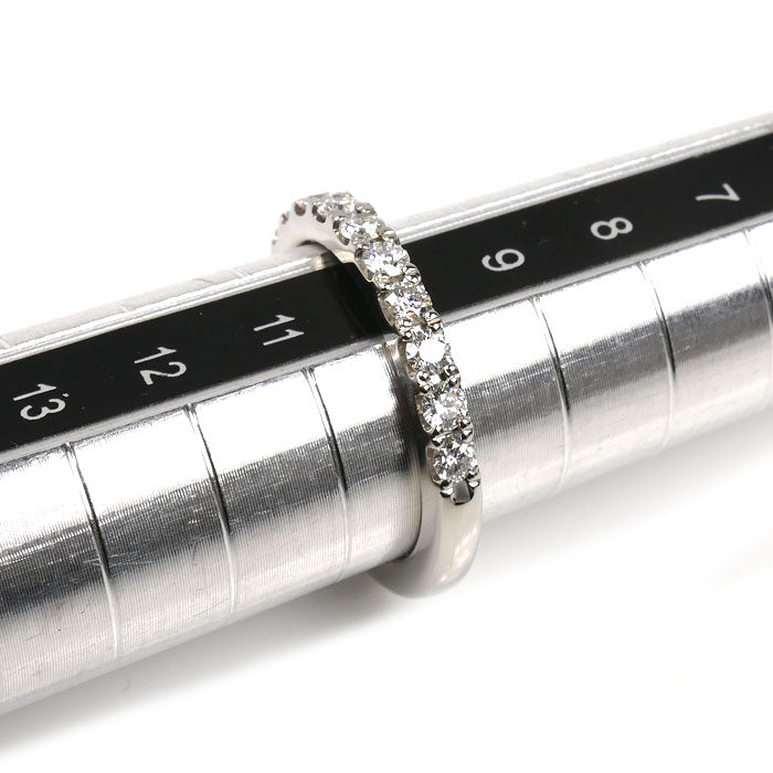 LAZARE ラザール Pt900プラチナ ダイヤ エチュード ハーフエタニティ リング・指輪 ダイヤモンド0.50ct 10号 5.4g レディース【中古】【美品】