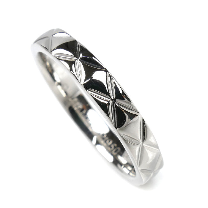 CHANEL シャネル Pt950プラチナ マトラッセ リング・指輪 17.5号 58 6.3g レディース【中古】【美品】