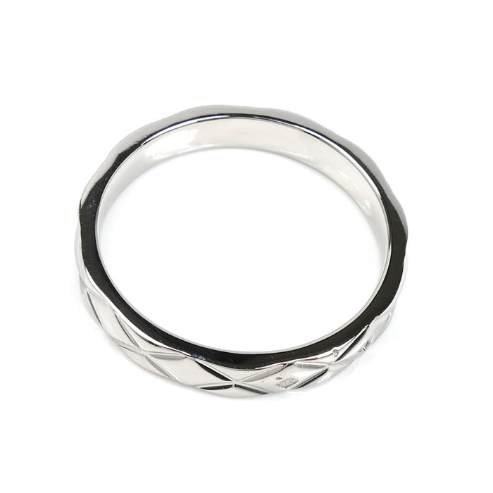 CHANEL シャネル Pt950プラチナ マトラッセ リング・指輪 17.5号 58 6.3g レディース【中古】【美品】