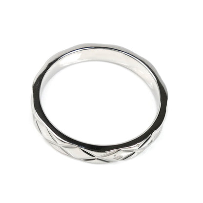 CHANEL シャネル Pt950プラチナ マトラッセ リング・指輪 17.5号 58 6.3g レディース【中古】【美品】