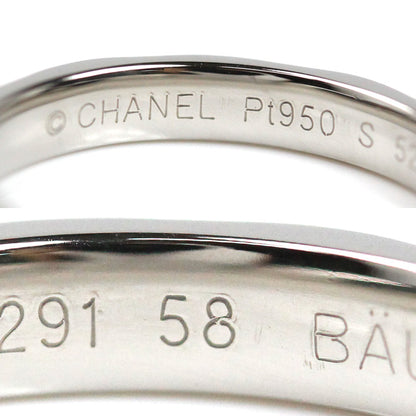 CHANEL シャネル Pt950プラチナ マトラッセ リング・指輪 17.5号 58 6.3g レディース【中古】【美品】