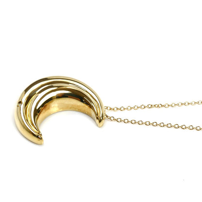 Damiani ダミアーニ K18YG イエローゴールド スピッキ ディ ルナ ダイヤ ネックレス 20077119 9.7g 50cm レディース【中古】