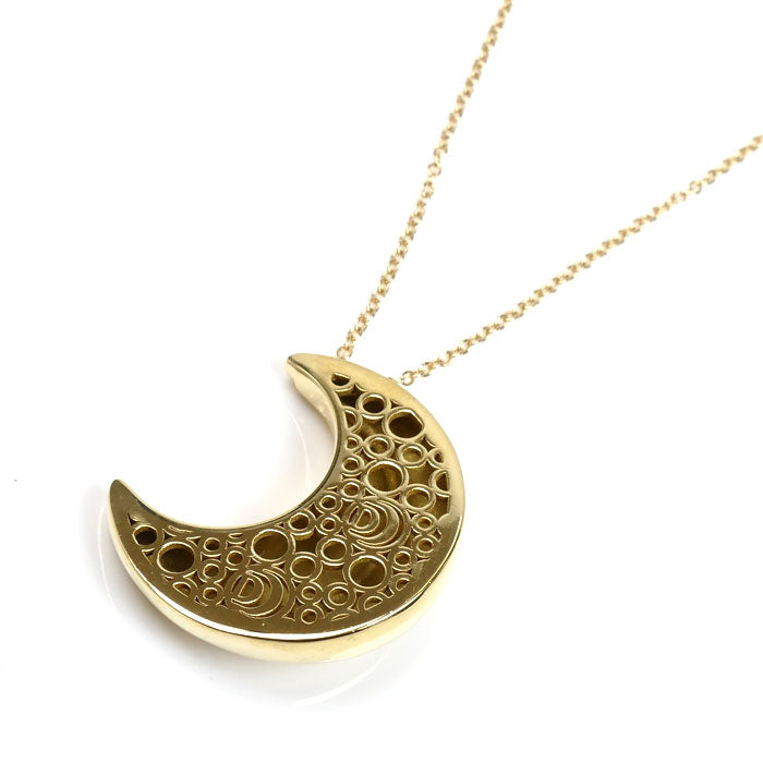 Damiani ダミアーニ K18YG イエローゴールド スピッキ ディ ルナ ダイヤ ネックレス 20077119 9.7g 50cm レディース【中古】