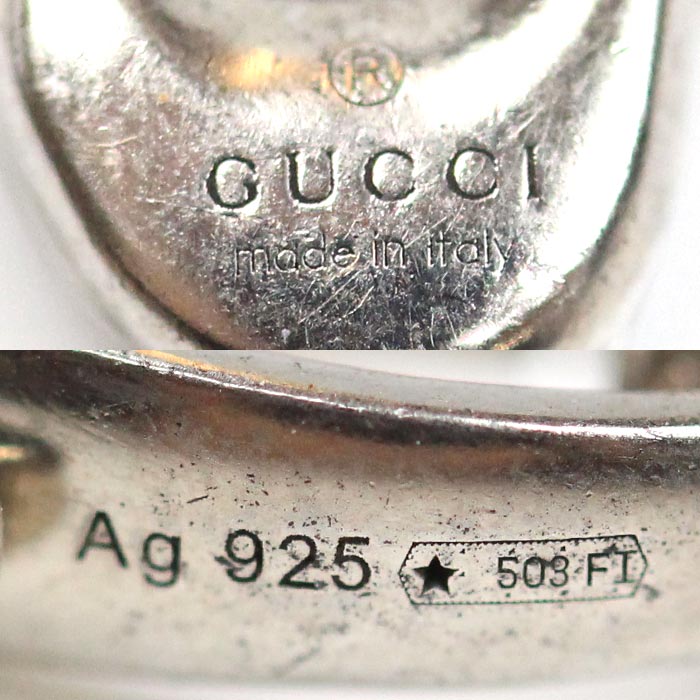 GUCCI グッチ シルバー925 タイガーヘッド ネックレス 433608 17.2g 60cm メンズ【中古】