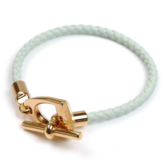 HERMES エルメス ヴォー・スウィフト エトリエ ブレスレット H100016FON3T2 ヴェール・ペパーミント レディース【中古】【極美品】