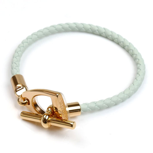 HERMES エルメス ヴォー・スウィフト エトリエ ブレスレット H100016FON3T2 ヴェール・ペパーミント レディース【中古】【極美品】