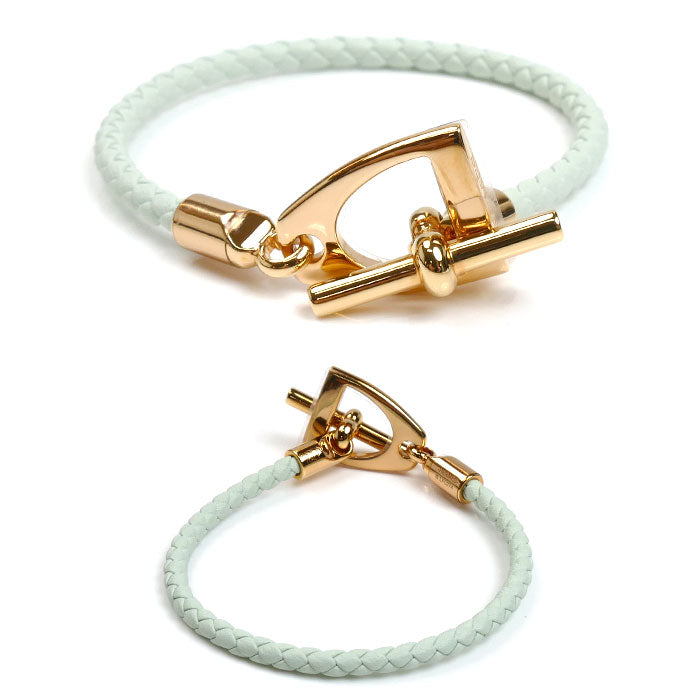 HERMES エルメス ヴォー・スウィフト エトリエ ブレスレット H100016FON3T2 ヴェール・ペパーミント レディース【中古】【極美品】