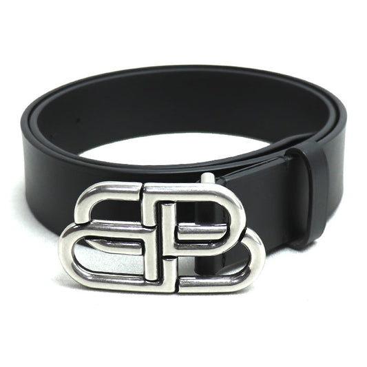 BALENCIAGA バレンシアガ BB ベルト ブラック 570370 
85 メンズ【中古】【美品】