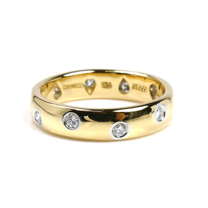 TIFFANY&Co. ティファニー K18YG/Pt950 ドッツ ダイヤ リング・指輪 11.5号 5.2g レディース【中古】【美品】