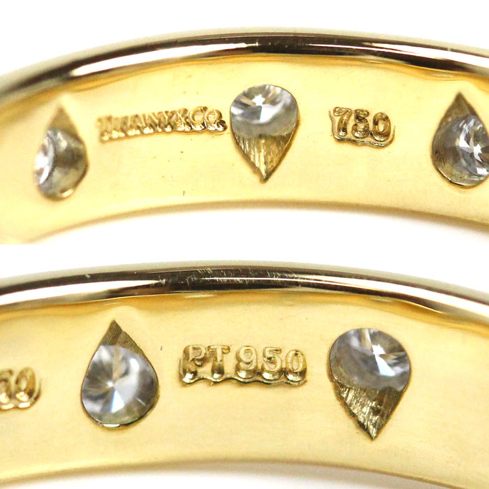 TIFFANY&Co. ティファニー K18YG/Pt950 ドッツ ダイヤ リング・指輪 11.5号 5.2g レディース【中古】【美品】
