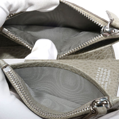 MAISON MARGIELA メゾンマルジェラ 4ステッチ ジップウォレット 二つ折り財布 ヌアージュ（グレー系） SA1VX0019P4455T8049 ユニセックス【中古】【美品】