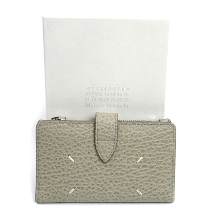 MAISON MARGIELA メゾンマルジェラ 4ステッチ ジップウォレット 二つ折り財布 ヌアージュ（グレー系） SA1VX0019P4455T8049 ユニセックス【中古】【美品】