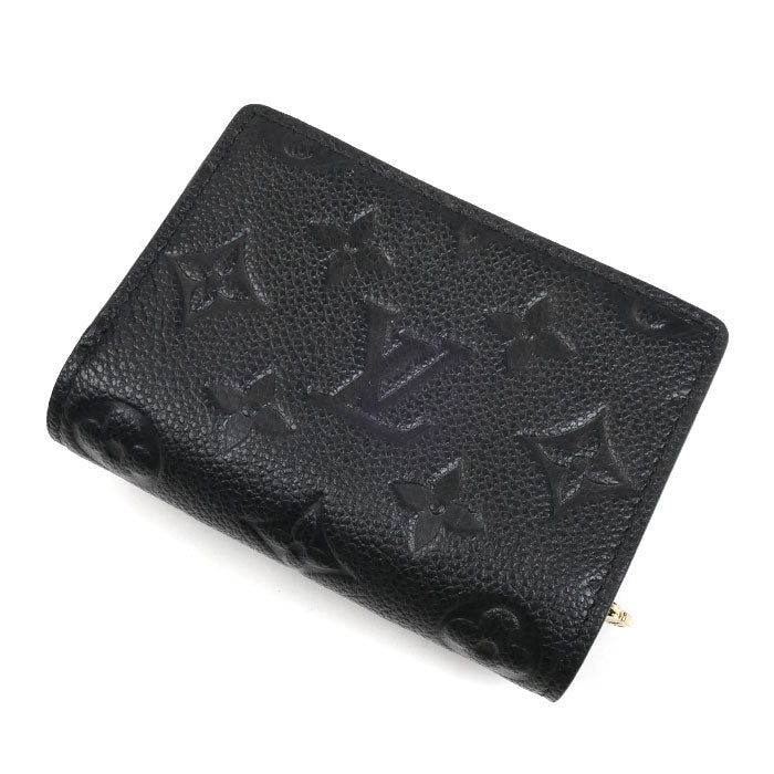 LOUIS VUITTON ルイ・ヴィトン ポルトフォイユ メティス コンパクトウォレット 三つ折り財布 モノグラムアンプラント ノワール M80880 ICチップ レディース【中古】【美品】