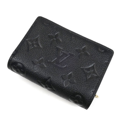 LOUIS VUITTON ルイ・ヴィトン ポルトフォイユ メティス コンパクトウォレット 三つ折り財布 モノグラムアンプラント ノワール M80880 ICチップ レディース【中古】【美品】